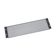 3 RU Rack Vent Panel, Perforated with 64% Open Area